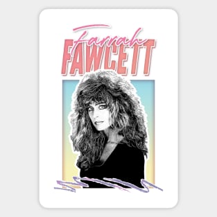 Farrah Fawcett //  Retro Fan Art Design Magnet